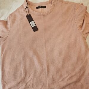 Fashion Nova Men Blush Short Sleeve Textured Tee